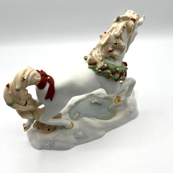 Princeton Gallery Yuletide Run Unicorn 2006 Christmas Holiday Horse - Picture 3 of 6